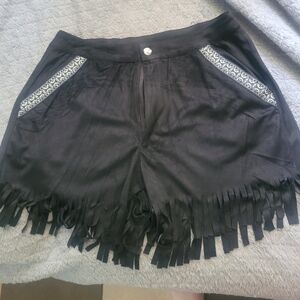 POL Black Fringe Short